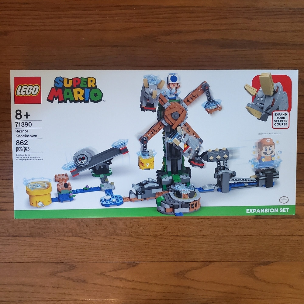 LEGO Super Mario: Reznor Knockdown Expansion Set (71390) NEW LEGO MARIO SET